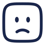 Sad Square SVG Icon